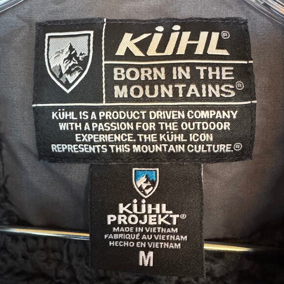 Kuhl Projekt Kollusion Grey Jacket Mens Size M Full Zip Sherpa Lined Field Coat - Picture 3 of 16